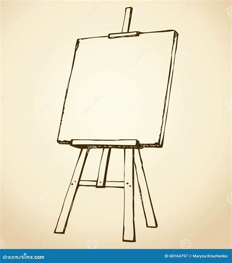 Presentation Easel Drawing Chalkboard. Stock Photo | CartoonDealer.com ...