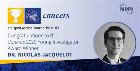 Cancers 2023 Young Investigator Award—winner Announced