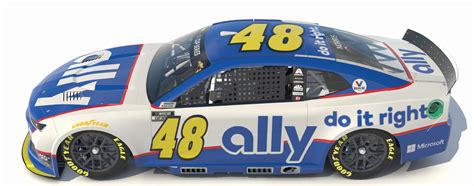 No Alex Bowman Ally Throwback Concept Jimmie Johnson 2010 By Robby