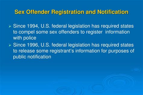 Ppt Sex Offender Registers And Adolescents Helpful Harmful Or No Effect Powerpoint