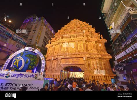 Kolkata India 15th October 2018 Community Durga Puja Pandal