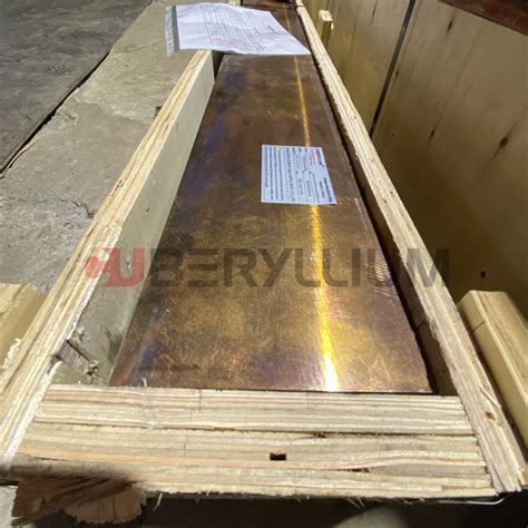 C17200 Plate 140x45x1810mm Standard ASTM B194 High Strength