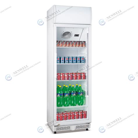 Commercial Upright Single Glass Door Beverage Cooler Fridge For Sale