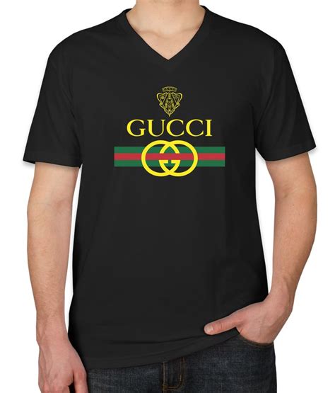 Gucci Vintage Logo Unisex V Neck T Shirt Teeflat Amazing Sale Check Out Our Collection