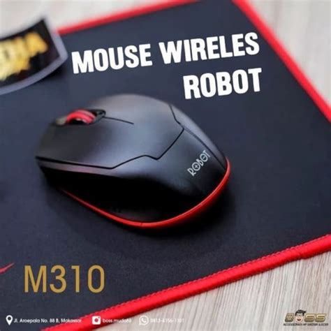 Jual Mouse Wireless Robot M Silent Mouse Original Garansi