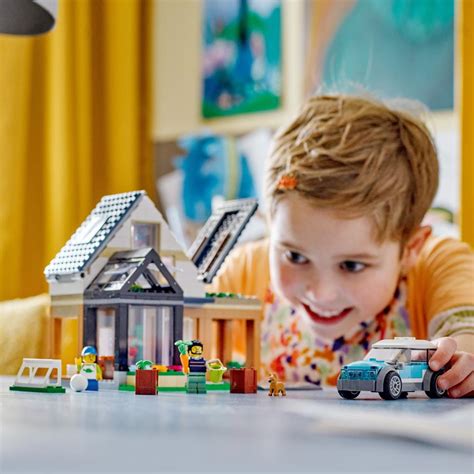 The LEGO Family House and Electric Car - Hammacher Schlemmer