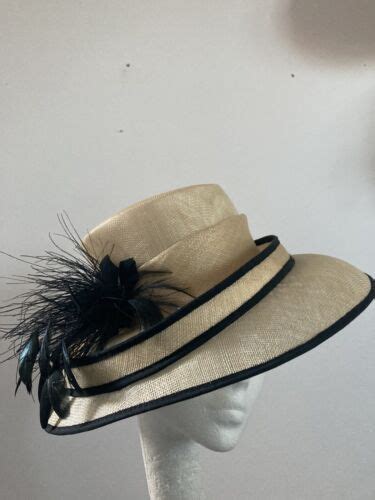 Cappelli Condici Occasion Hat Lemon Black Mother Of The Bride EBay