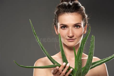 Elegant Nude Woman With Short Blond Hair Stock Photo Image Of