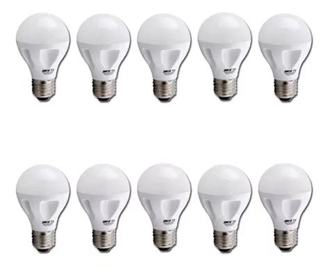 Pack X10 Lampara Led 7w Luz Dia Sica E27