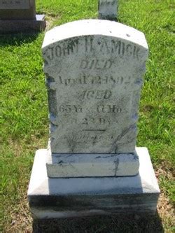 John H Amick 1826 1892 Find A Grave Memorial