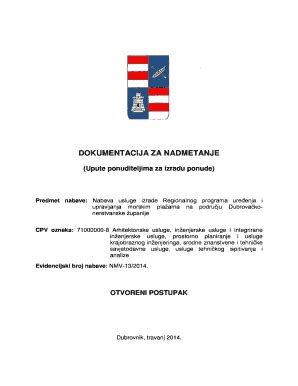 Fillable Online Edubrovnik Program Upravljanja Pla Ama Dubrova Ko