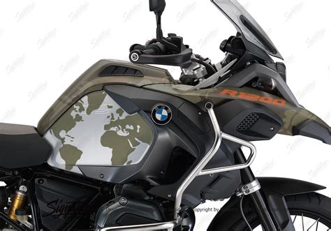 BMW R1200GS LC Adventure Olive Matte The Globe Military Green Stickers