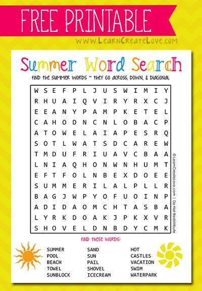 100 Summer Word Search Hot Sex Picture