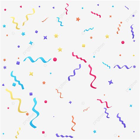 Various Shapes Vector Design Images, Colorful Confetti Various Shapes ...