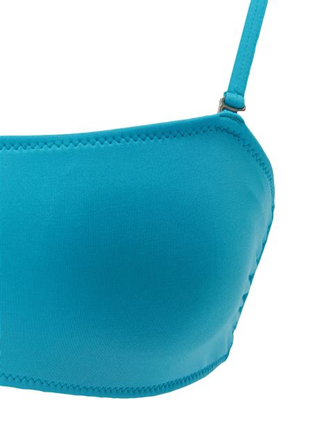 LCW ECO Turkuaz Kadın Askılı Düz Bikini Üst S AB Z PAT LCW