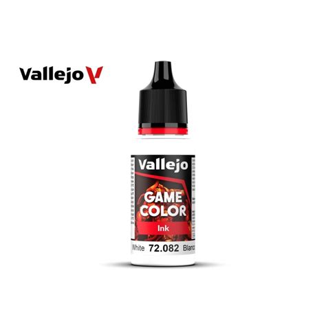 Краска чернильная для миниатюр Vallejo Game Ink - White (72082) 17 мл ...