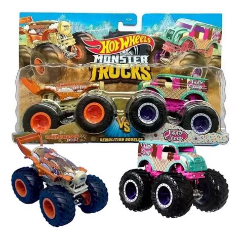 Hot Wheels Monster Trucks Carbonator Xxl Vs Bad Scoop Mattel Parcelamento Sem Juros