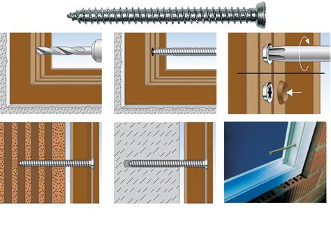 Vis Fixation Montage Fen Tre Pvc Fen Tres M Tallique Aluminium Fischer