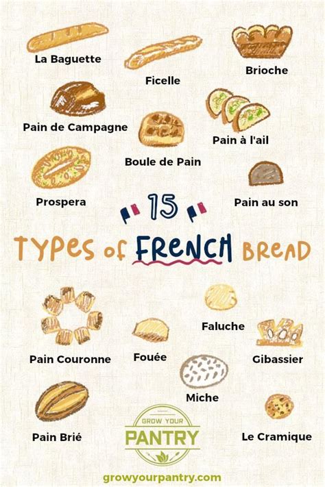 Types of French Bread: 15 Varieties | Different types of bread, Types of bread, French loaf