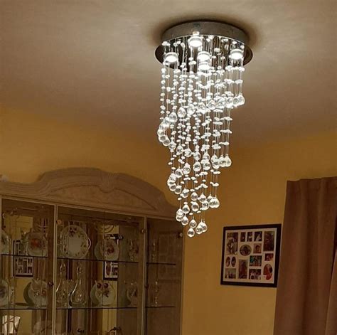 Elegant Spiral Crystal Chandelier Lighting A A Clear K Crystal