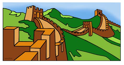 Ancient China Clip Art By Phillip Martin Great Wall Of China Clip