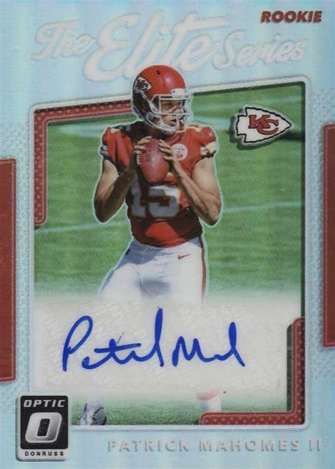 Patrick Mahomes II 2017 Optic The Elite Series Autographs ES PM Price