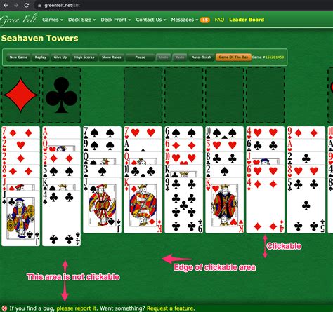 Klondike Card Solitaire Green Felt Fikoperks