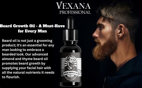 VEXANA Men S Beard Hair Growth Oil All Natural Formula For A Fuller