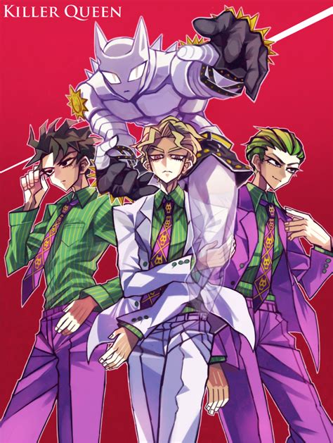 Kira Yoshikage Killer Queen And Kawajiri Kosaku Jojo No Kimyou Na