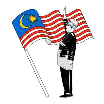 Sillhouette Tunku Abdul Rahman, Siluet Tunku Abdul Rahman, Merdeka, Malaysia PNG Transparan ...