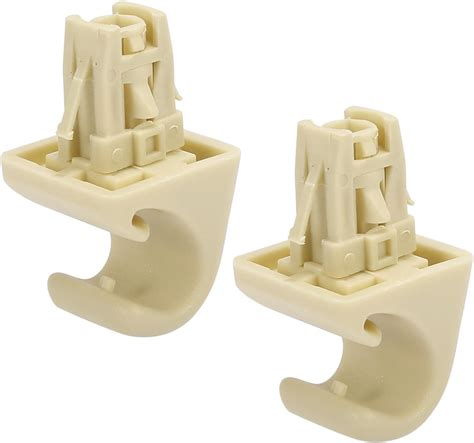 Amazon X Autohaux Pc Beige Car Plastic Sun Visor Hook Clip