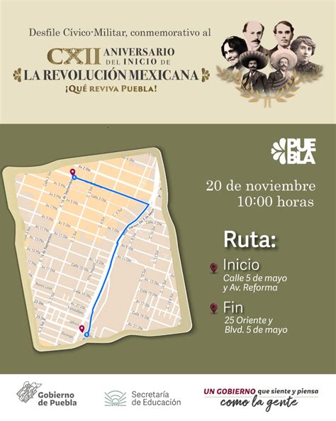 Participarán Escuelas Poblanas En Desfile Cívico Militar Del 20 De Noviembre Sep