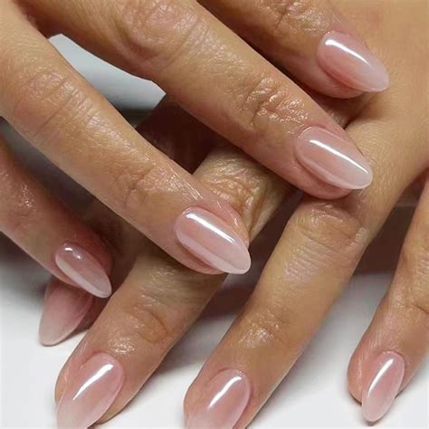 Amazon Pcs Extra Short Press On Nails Almond Bhlfrh Nude Pink
