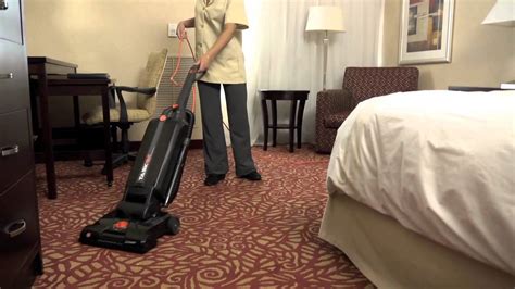 Hoover® Task Vac Hard Bag Lightweight Commercial Upright Ch53005 General Operation Youtube