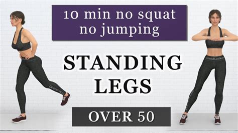 10 Min Standing Leg Booty Workout For Women Over 50 No Squat And No