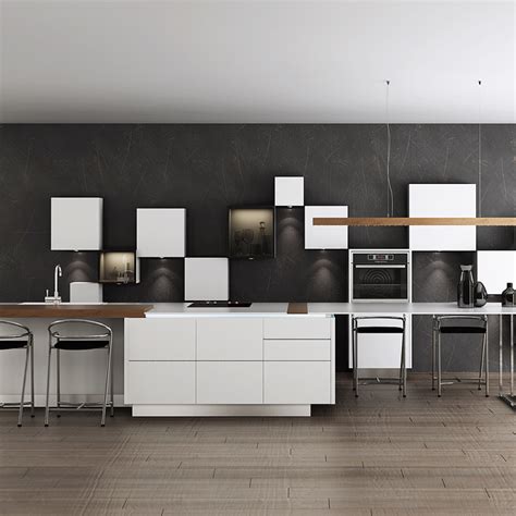 Oppein Modern White Wooden Kitchen Cabinet With Lacquer Finish Op