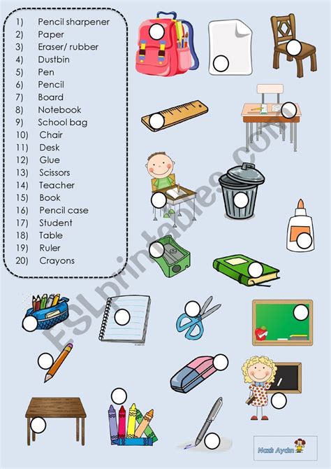 In The Classroom Esl Worksheet By Littlefatbaby