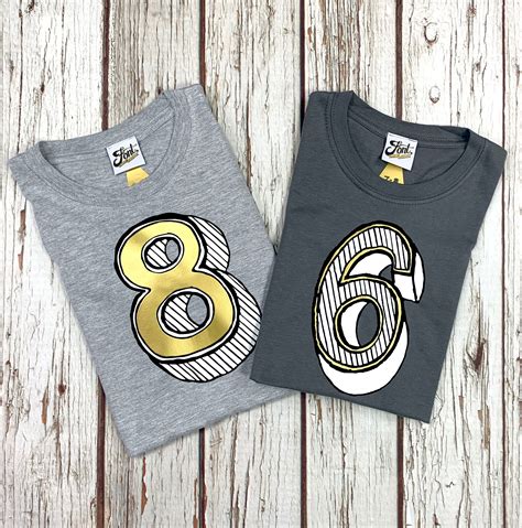 Number Six T Shirt Kids 6 Tshirt 6th Birthday Outfit For Boy Etsy Uk