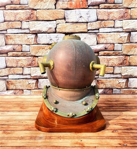 Rare Antique Diving Divers Helmet Mark V Vintage Navy Us Sea Deep Scuba