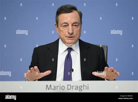 Archiviato Aprile Germania Frankfurt Am Main Mario Draghi