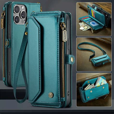 Caseme Zipper Wallet Rfid Blocking Crossbody Phone Case Green