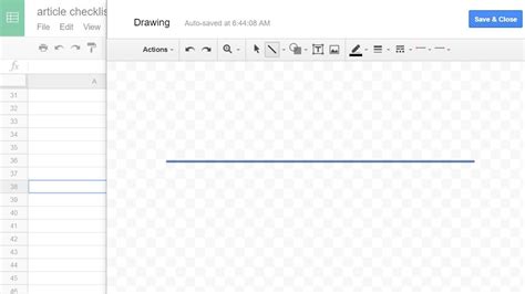 Google Sheets How To Draw A Straight Line Youtube