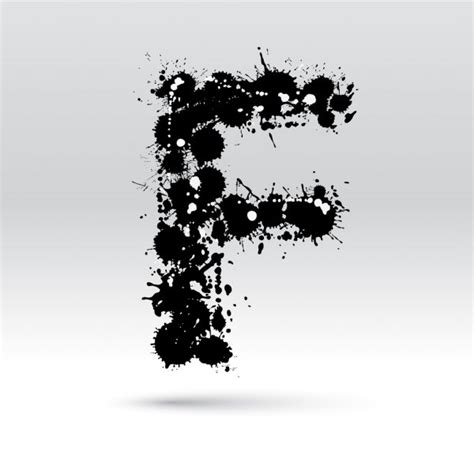 Letter S Formed By Inkblots Stock Vector Image By Black Fox