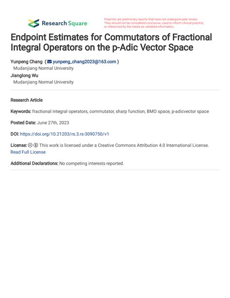 PDF Endpoint Estimates For Commutators Of Fractional Integral