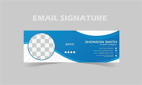 Corporate business email signature template design 28294617 Vector Art ...