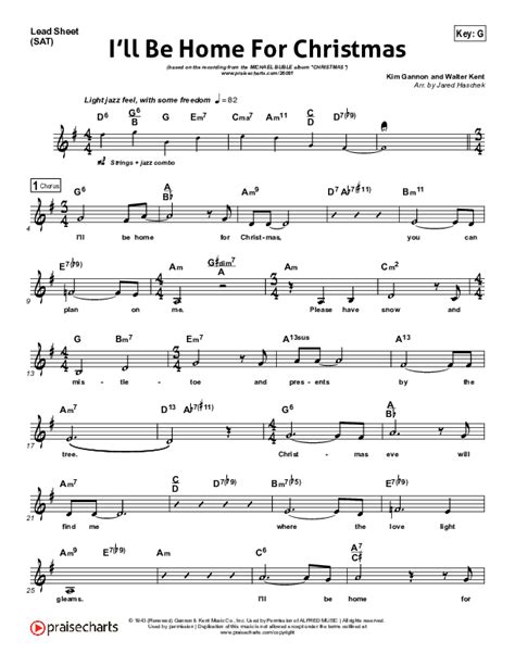 I Ll Be Home For Christmas Sheet Music PDF Michael Buble PraiseCharts