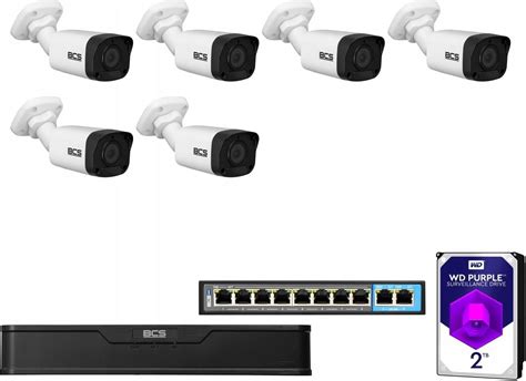 Zestaw Do Monitoringu Zestaw Do Monitoringu Ip 6X Bcs P Tip12Fwr3 2 Mpx