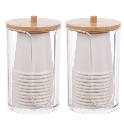 Bobasndm 2 Pcs Small Paper Cup Dispenser Disposable Cup Storage