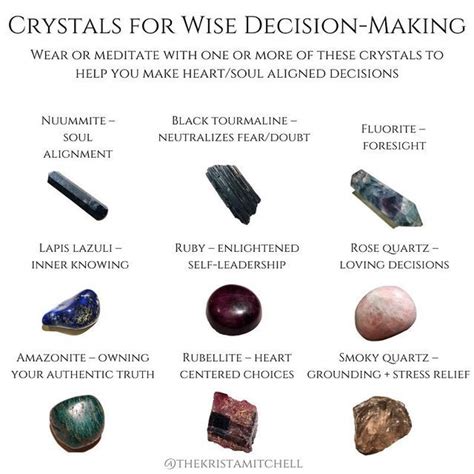 Crystal Author Medium On Instagram Crystals For Wise Decision