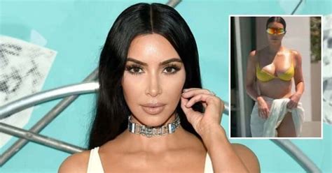 Keeping Up With The Kardashians Kim Kardashian Rocks A Bikini After Bitter Spat With Kourtney
